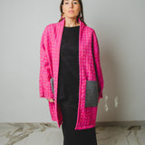 28 - Cappottino Komorebi Oversize Rosa Fucsia Effetto Chanel – Pezzo Unico