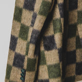 FUCHSIA JACQUARD BOMBER STYLE JACKET - REVERSIBLE IN BLACK VELVET FABRIC - CONTRASTING POCKETS