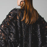 30 Kimono GUSTAVO gioiello sartoriale lungo con paillettes nere