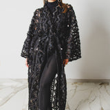 30 Kimono GUSTAVO gioiello sartoriale lungo con paillettes nere