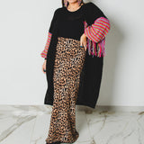 318 Gonna sartoriale EASY in satin maculato marrone