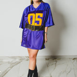 31 - Maglia Sportiva con Numero Ricamato e Strass – Stile Football Americano tg L
