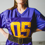 31 - Maglia Sportiva con Numero Ricamato e Strass – Stile Football Americano tg L