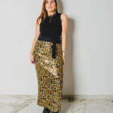347 - Gonna Miri in paillettes animalier Tg 1 e Tg 2