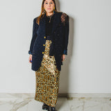 347 - Gonna Miri in paillettes animalier Tg 1 e Tg 2