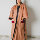 34 - KINTSUGI CAMEL | Cappotto Kimono in Lana Vergine Imbottito