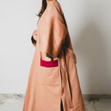 34 - KINTSUGI CAMEL | Cappotto Kimono in Lana Vergine Imbottito