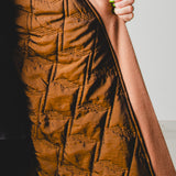 34 - KINTSUGI CAMEL | Cappotto Kimono in Lana Vergine Imbottito