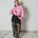 361 – Gonna Longuette in Pizzo Nero