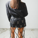 366 – CAGE – Leather Belt Skirt | Pezzo Unico Handmade