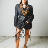 366 – CAGE – Leather Belt Skirt | Pezzo Unico Handmade