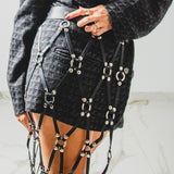 366 – CAGE – Leather Belt Skirt | Pezzo Unico Handmade