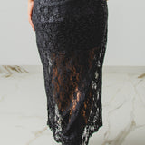 368 – Gonna Alma in Pizzo Nero e Paillettes