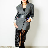 368 – Gonna Alma in Pizzo Nero e Paillettes