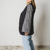 376 Vintage super 100's wool jacket Size 50 dark gray with spotted jacquard sleeves and silver rhinestones