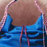 COCCHINA BAG - PURPLE/RED CROCHET WITH FRINGES