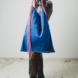 COCCHINA BAG - PURPLE/RED CROCHET WITH FRINGES
