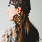 3 - Cuffia Estiva Crochet Nero con filo multicolor con Charm -Marea