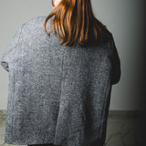 FUCHSIA JACQUARD BOMBER STYLE JACKET - REVERSIBLE IN BLACK VELVET FABRIC - CONTRASTING POCKETS