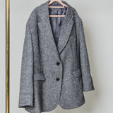 FUCHSIA JACQUARD BOMBER STYLE JACKET - REVERSIBLE IN BLACK VELVET FABRIC - CONTRASTING POCKETS