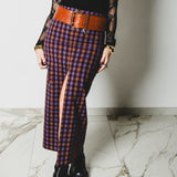 3 – Gonna Alma Tartan couture sartoriale in lana viola TG 1 - 40