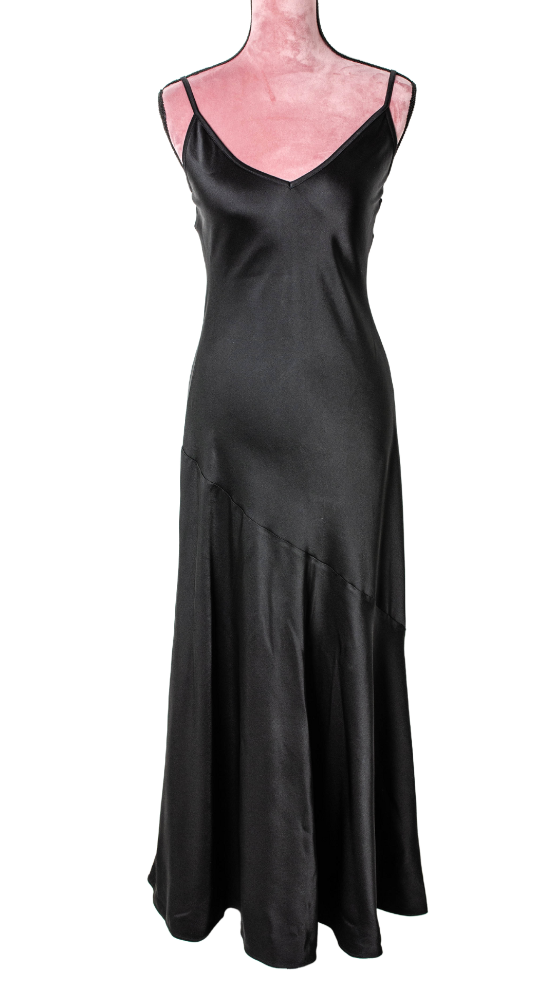 Vestito sottoveste lungo nero Tg It 36 e It 40