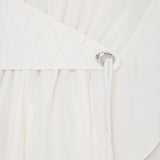 Vestito in raso di seta bianco TG 40