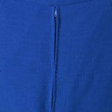 Gonna vintage longuette misto  lino blu con bottoni