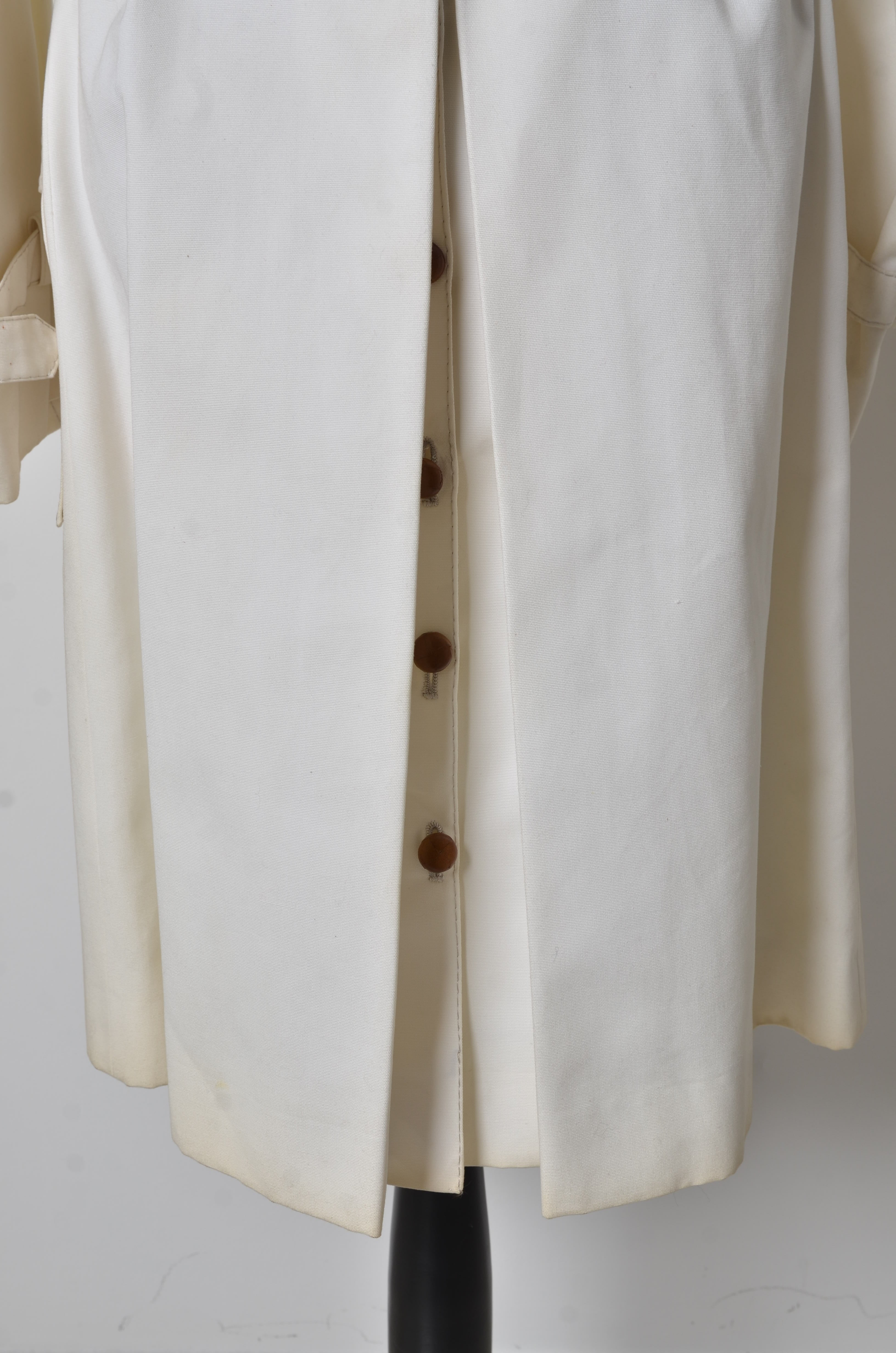 Trench maschile bianco