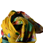 Fascia modellabile per capelli in cotone a fiori doubleface