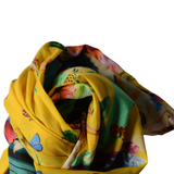 Fascia modellabile per capelli in cotone a fiori doubleface