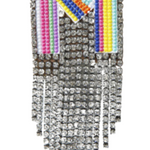 SPILLA MULTICOLOR CON STRASS LETTERA "M"