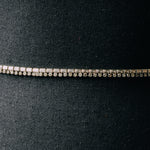 Cinturina gioiello con 2 file -  strass argento