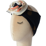 Fascia modellabile per capelli in cotone con fantasie doubleface