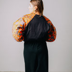 Bomber crop sartoriale imbottito - reversibile