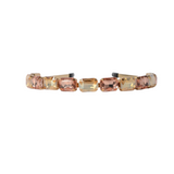 Cerchietto metallico oro con pietre rosa/oro "REGULAR PINK"