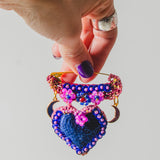 MULTICOLOR BROOCH WITH LETTER "Z" RHINESTONE