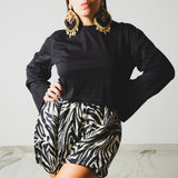 42 - BALOON ZEBRA – Pantaloncino Sartoriale a Palloncino TG M/L