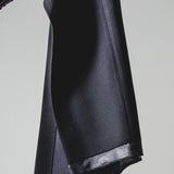 432 – ALMA SKIRT | Gonna nera in lana con spacco e cimosa a vista | Taglia 42