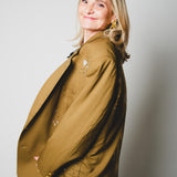 400 ARMANI double-breasted grey jacket with silver rhinestones in pure lightweight virgin wool with rhinestone illustration and colours - Size 50