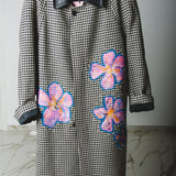 400 ARMANI double-breasted grey jacket with silver rhinestones in pure lightweight virgin wool with rhinestone illustration and colours - Size 50