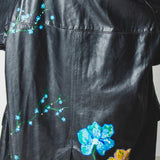 400 ARMANI double-breasted grey jacket with silver rhinestones in pure lightweight virgin wool with rhinestone illustration and colours - Size 50