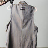 400 ARMANI double-breasted grey jacket with silver rhinestones in pure lightweight virgin wool with rhinestone illustration and colours - Size 50