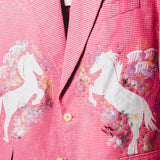 400 ARMANI double-breasted grey jacket with silver rhinestones in pure lightweight virgin wool with rhinestone illustration and colours - Size 50