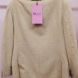 400 ARMANI double-breasted grey jacket with silver rhinestones in pure lightweight virgin wool with rhinestone illustration and colours - Size 50