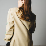 535 Giacca beige in lana e cashmere Tg 48 - 3 bottoni