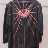 400 ARMANI double-breasted grey jacket with silver rhinestones in pure lightweight virgin wool with rhinestone illustration and colours - Size 50