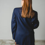 400 ARMANI double-breasted grey jacket with silver rhinestones in pure lightweight virgin wool with rhinestone illustration and colours - Size 50