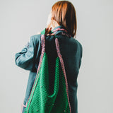 COCCHINA BAG - PURPLE/RED CROCHET WITH FRINGES