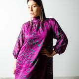 OPERA dress - Green wide necked tailored dress - piece